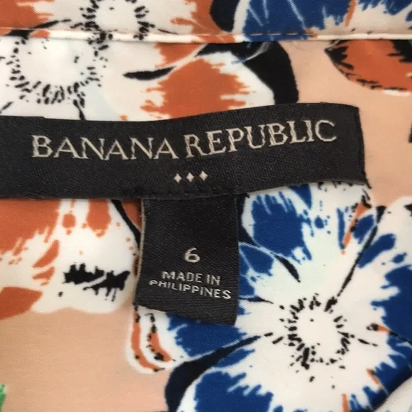BANANA REPUBLIC Size 6 floral dress - Picture 5 of 9